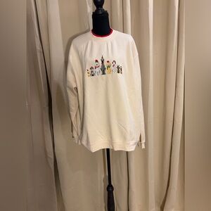 Universal Off-White Sweatshirt with Playful Animal Graphic